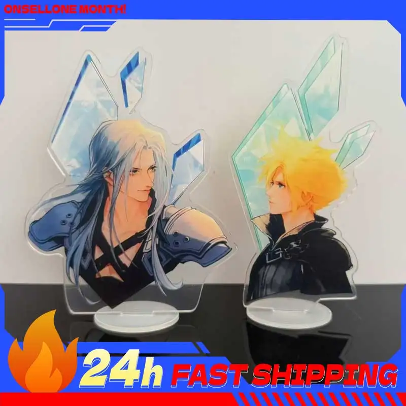 

Фигурка-бюст Сепhiroth из игры Fantasy, акриловая подставка, стенд Cloud Strife, коллекционные настольные украшения, косплей-игрушки