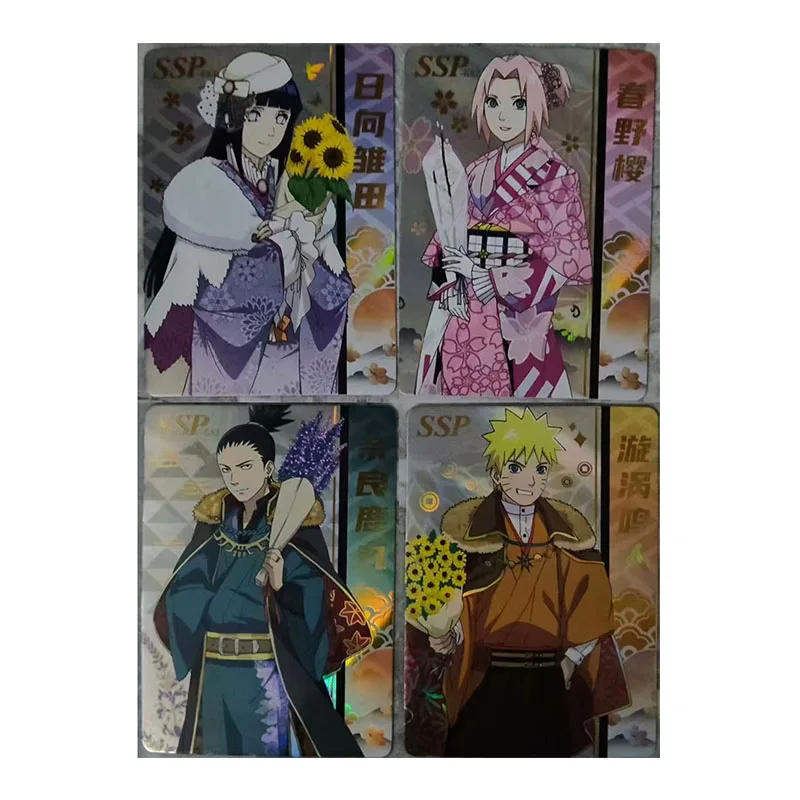 Anime NARUTO Rare SSP SP CP PR Game Hyuga Hinata Haruno Sakura Sasuke Kakashi Gaara Collectible Cards Toys for men Birthday Gift view 5