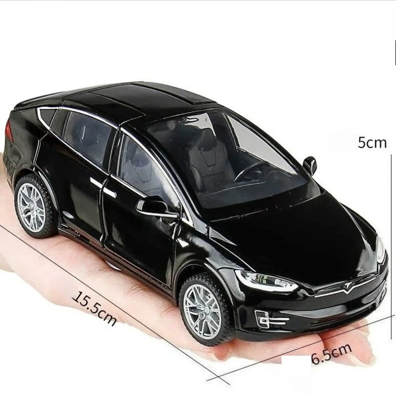 

1-32 MODEL X alloy car model simulation new energy car with sound and light ornaments children's toys children's gifts