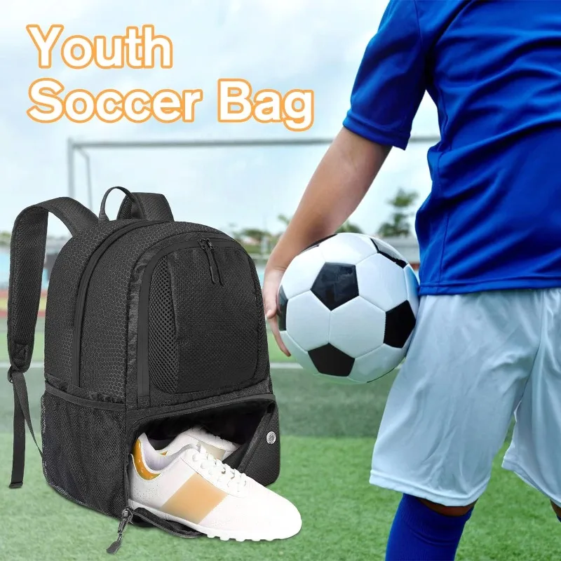 2026 New Model Soccer Backpack Waterproof Sports Gear Bag Outdoor Basketball Volleyball Convenient Lightweight Storage Backpack