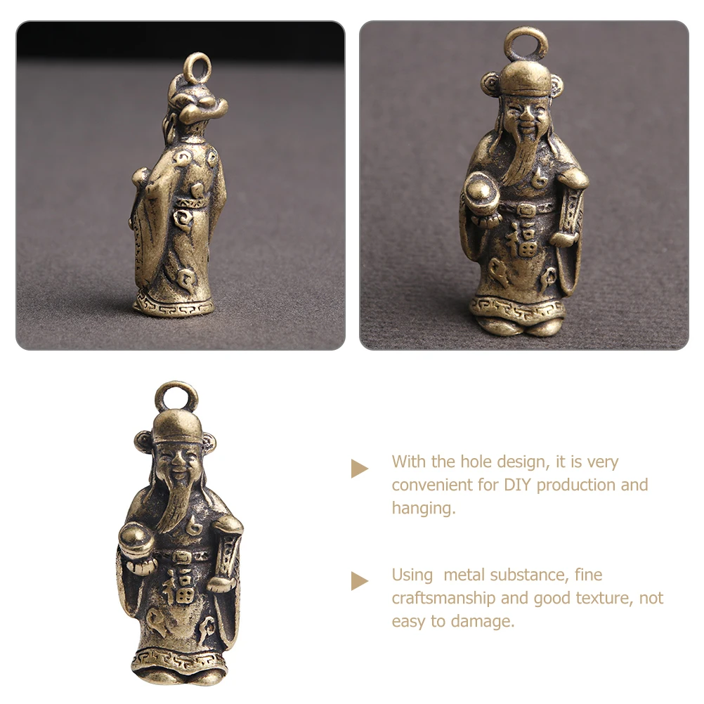 

God of Ornament Keychain Decoration Pendant Charms Retro Metal Pendants DIY Vintage Garden Keychain Diy Pendants Art