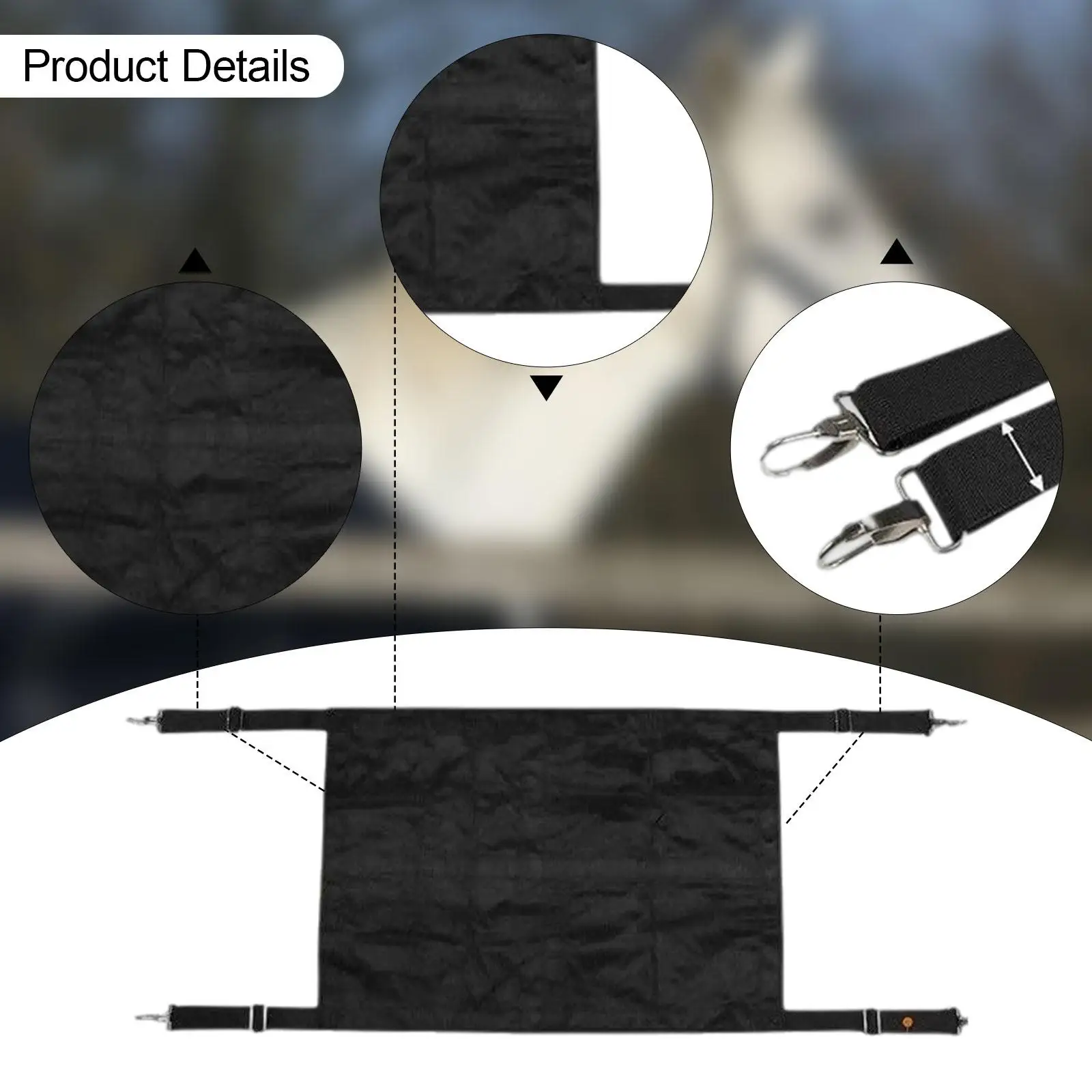 Stall Guard Equestrian Equipment Gear Adjustable Straps for Pastures Paddock
