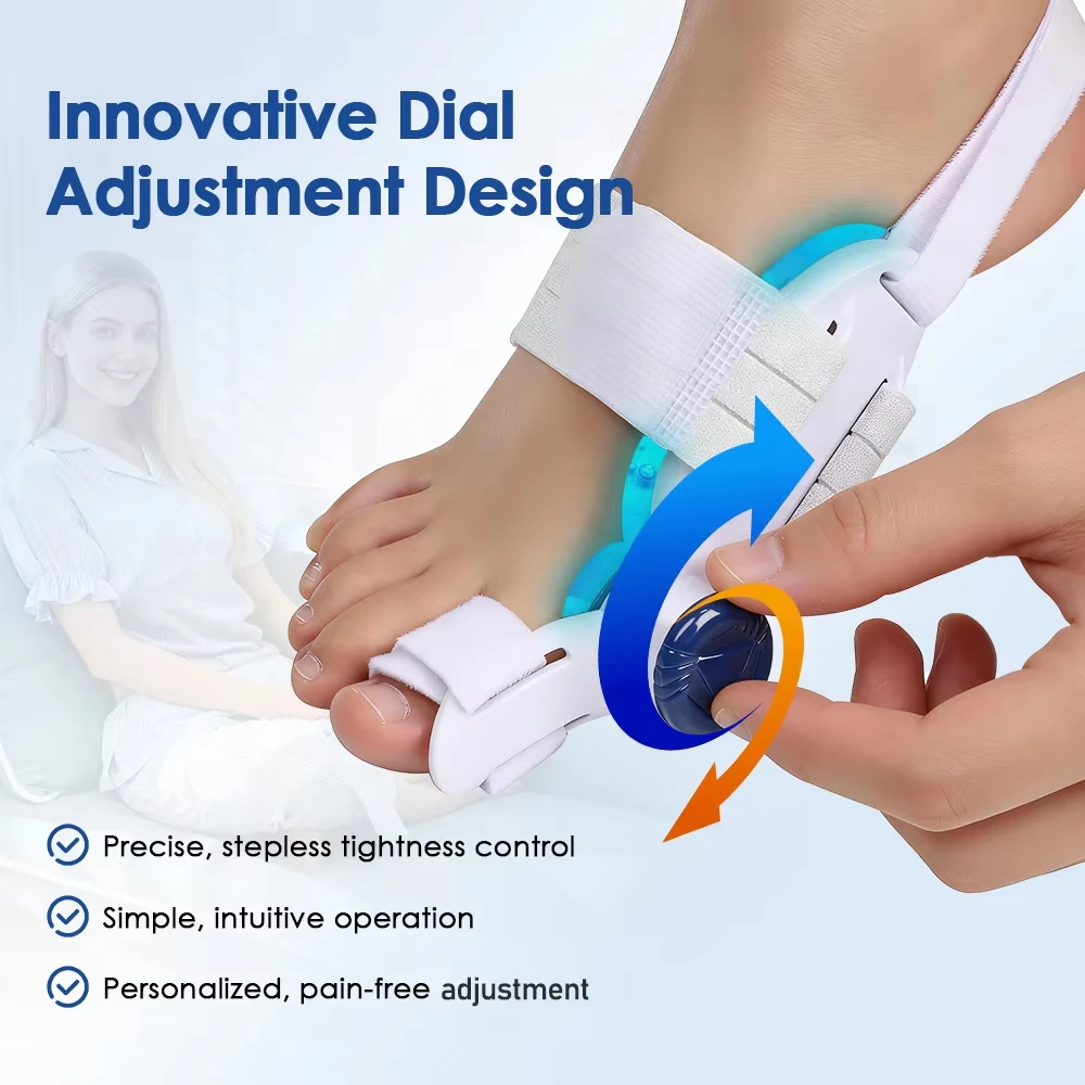 Cooling Pad  Toe Splint Bunion Adjuster Adjustable Big Toe Valgus Support Tool for Both Feet Straightening Orthopedic Thumb - view 4
