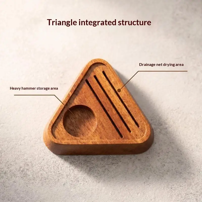 (BF06)1Pc Wooden Coffee Filter Stand 51/53/58MM Portafilter Espresso Universal Filter Storage Rack Coffee Puck Screen Stand
