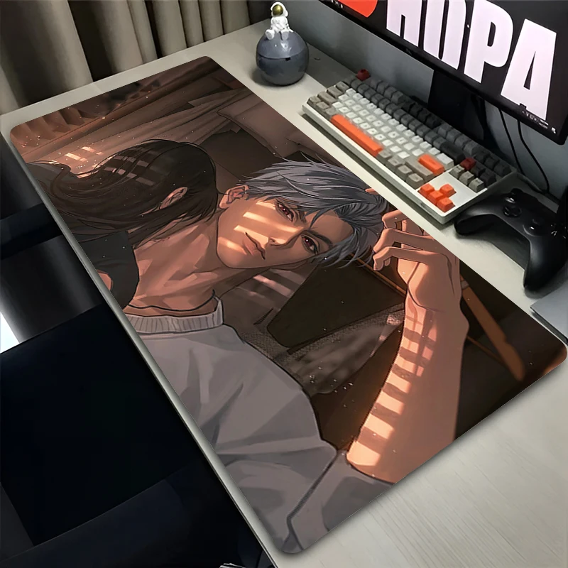 Mauspad Laptop Anime Erweiterte Desktop-Matte Computer Gamer Mousepad L-love And Deepspace Sylus Gaming Zubehör Tastatur Pad