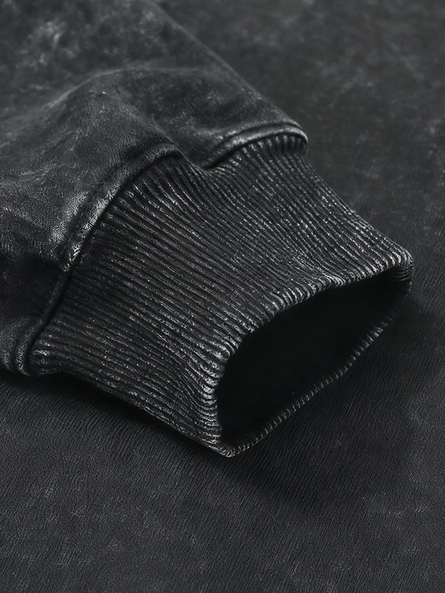 بلاك ميتال فونت مان 400 جرام هوديي ثقيل الوزن مغسول بكتف منسدل تصميم مجموعة Aw