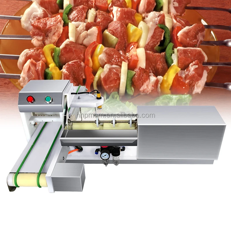 Electric Skewering Machine High-Speed Meat Skewer Maker Industrial Kebab Line Automatic Kabob Machine
