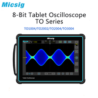 Micsig-Tablet Oscilloscope, TO Series TO1004, 2002, 2003, 3004, 100, 200, 300Mhz, 2, 4 Channels, 1GSa/S, 8-bit LCD Touchscreen