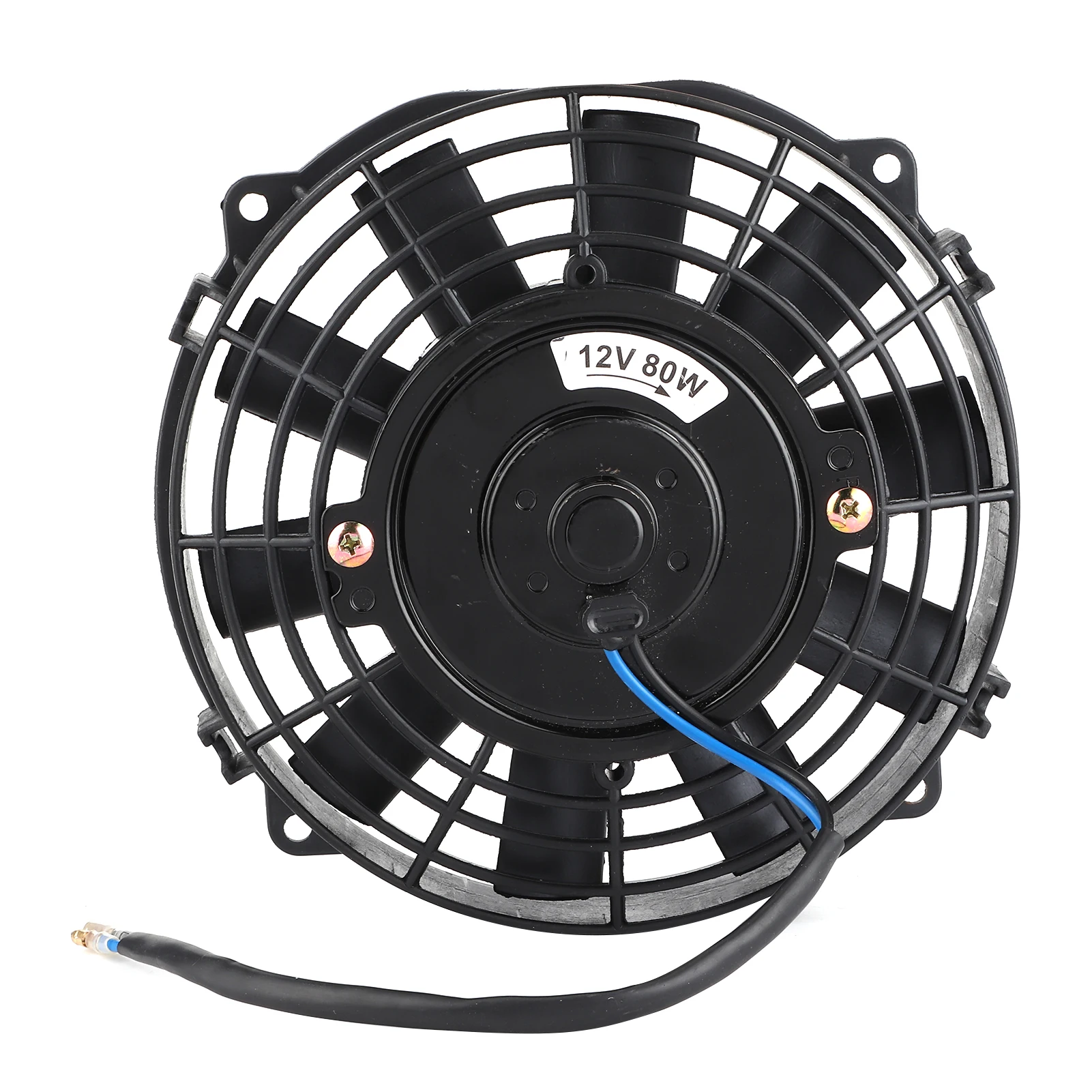 Car Universal Electric Fan 8in Auto Accessories for Radiator Auto Cooling Air Conditioning 10 Blades 12V 80W 2250 RPM