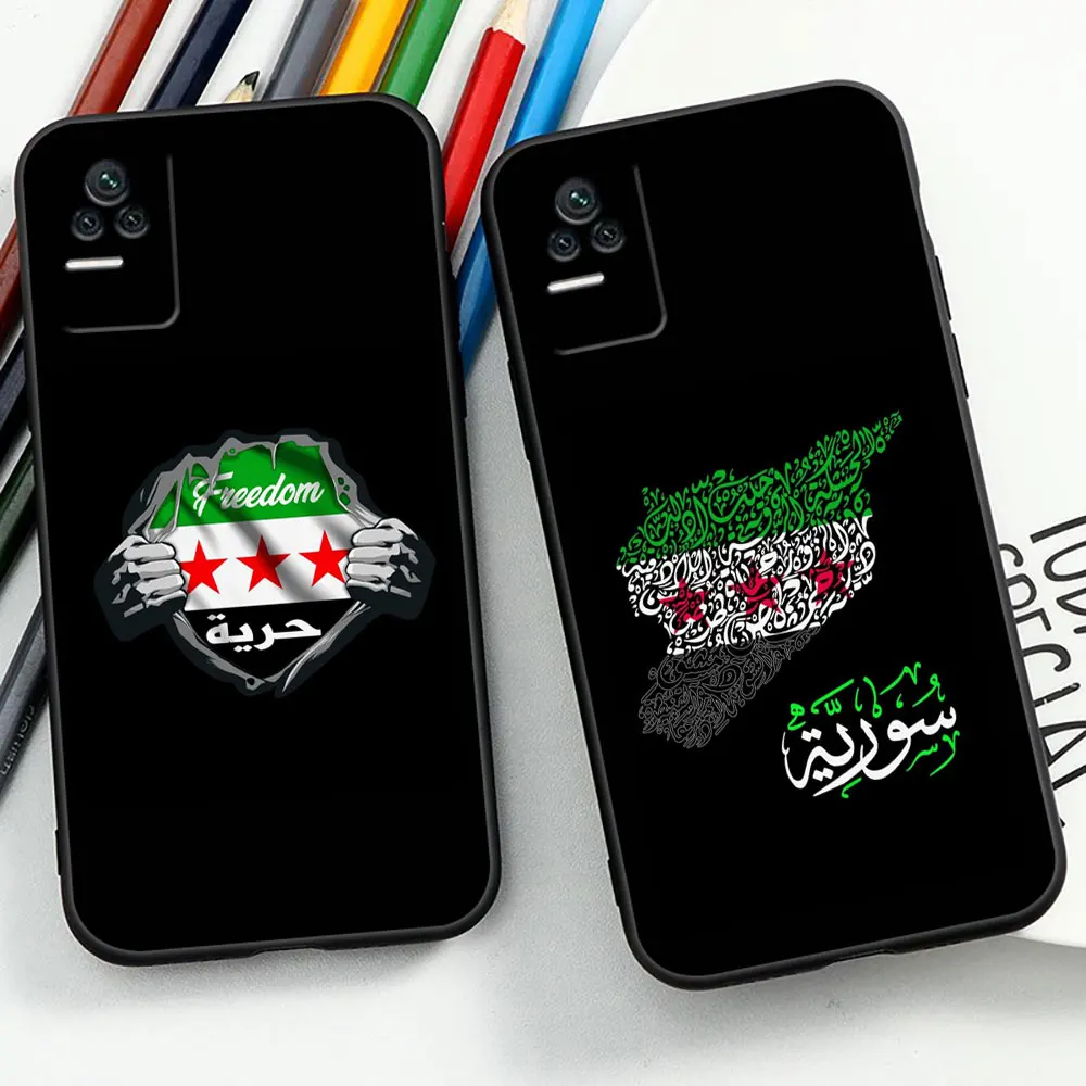 Syrian Revolution Flag Phone Case For Xiaomi Redmi 13C 12C 12 10C 10 9T 9A 9 8 K60 Ultra K50 K40 Gaming K40S K30 K20 Pro Cover