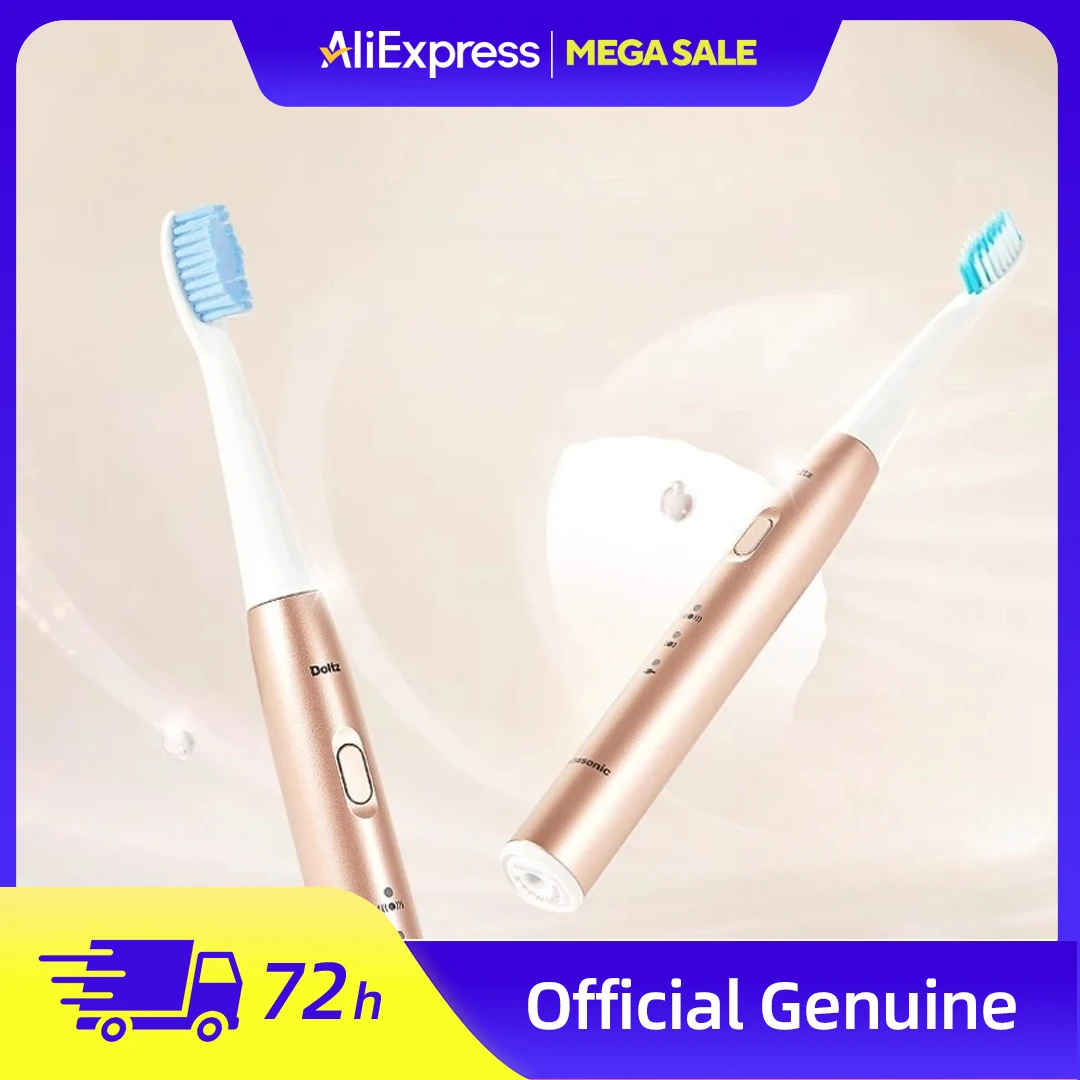 

Panasonic Electric Toothbrush Adult Soft Bristle Rechargeable Sonic Vibration Brush Limited Edition Gold EW-MDB3A-N
