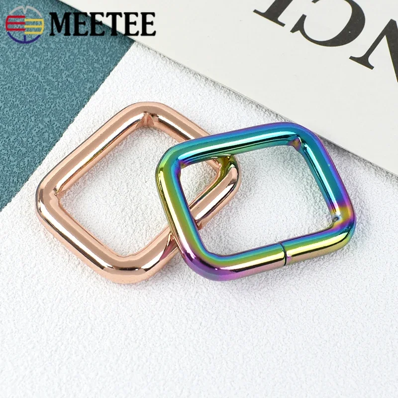 10-50Pcs 25mm D Ring Metal Buckle Dog Collar Bag Strap Rectangle Connector Clasp Loop Webing Belt Clip Hook Hardware Accessories