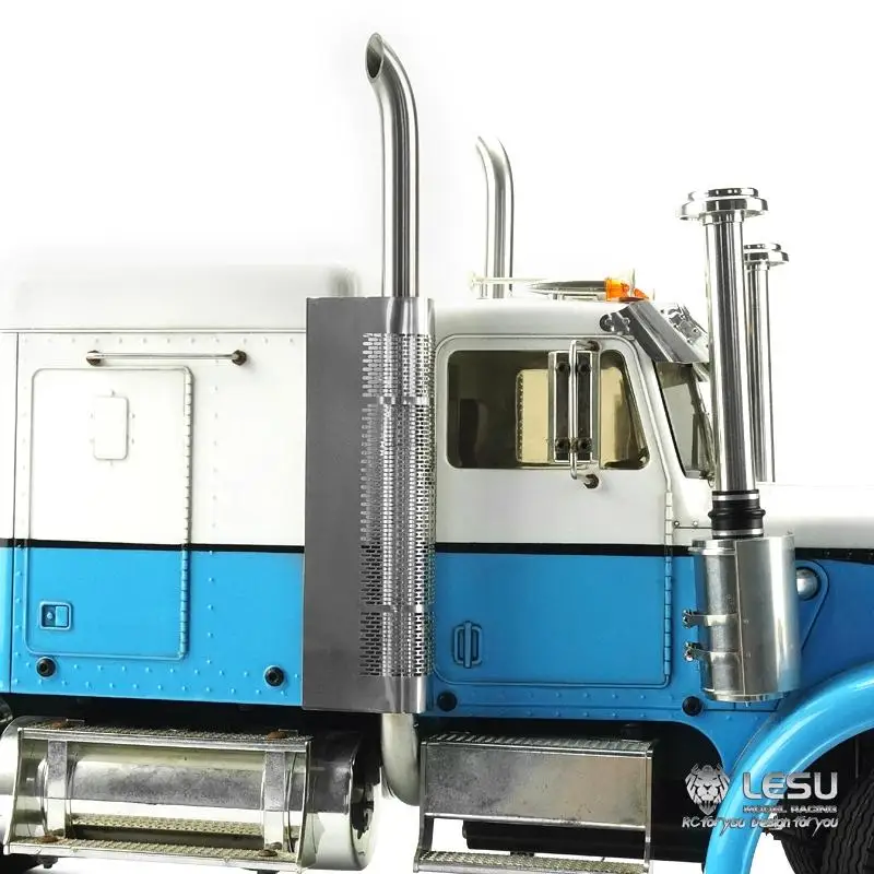 LESU1/14 tubo de escape chaminé Tamiya caminhão trator Optimus Prime modelo GU-K018