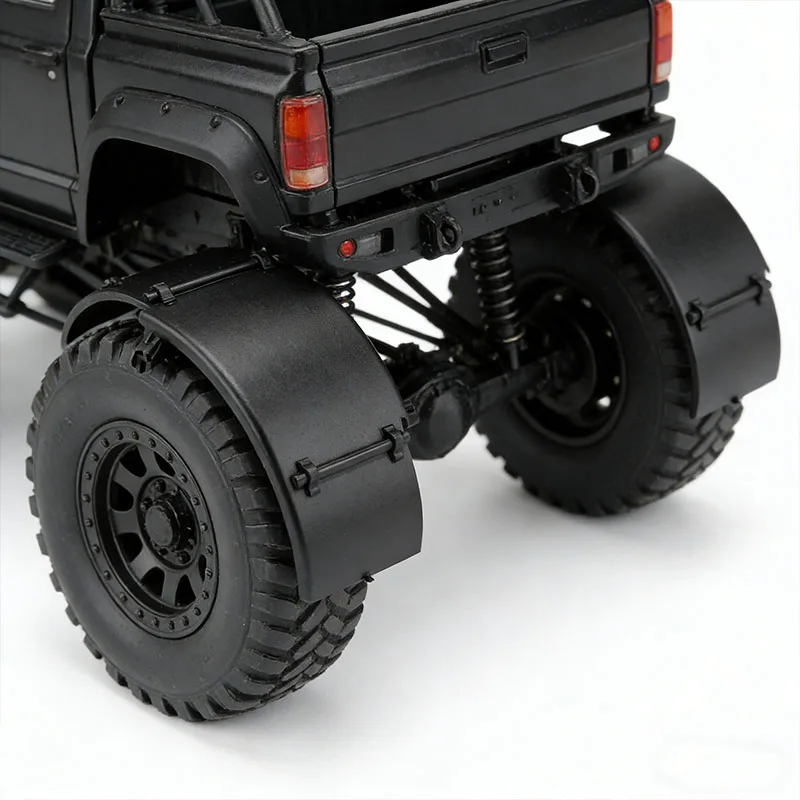 Scaleclub 1/14 Remolque de Eje Único con Guardabarros, Modelo de Camión Volquete para Tamiya, Lesu, Scania, Man, Volvo, Piezas de Coche, Camión RC