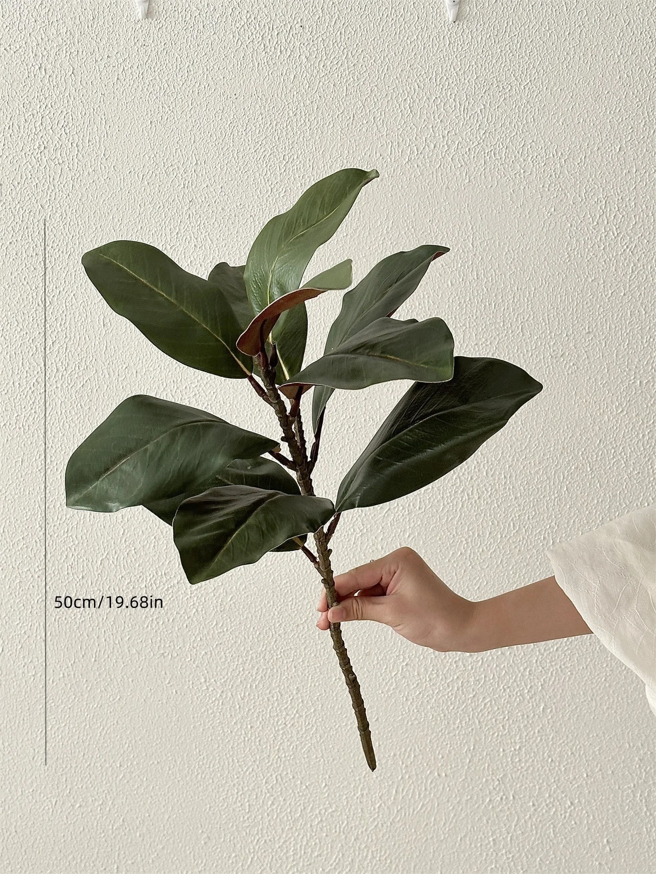 Large imitation Magnolia denudata rubber leaf imitation magnolia branches handmade 50cm artificial plants
