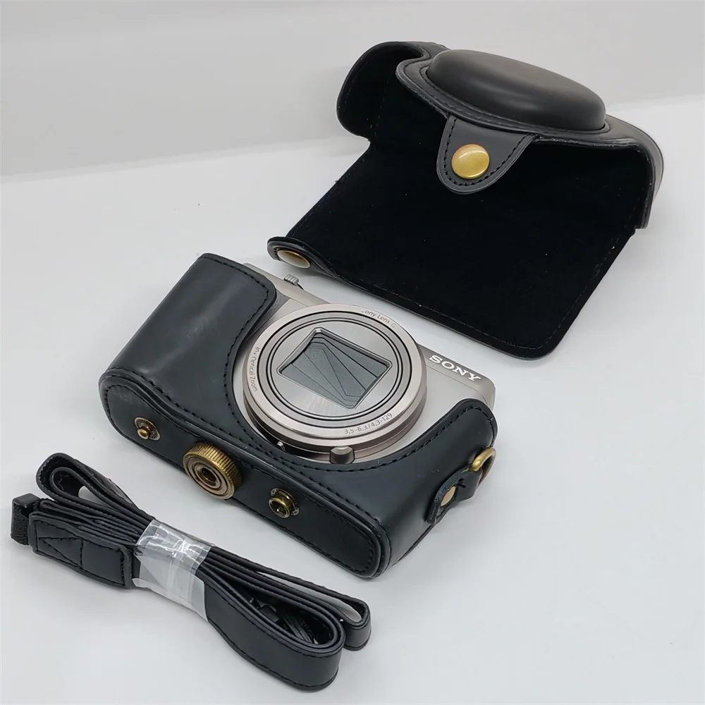 PU Leather Camera Case Bag for Sony Cyber-shot DSC-HX50 HX50V HX60