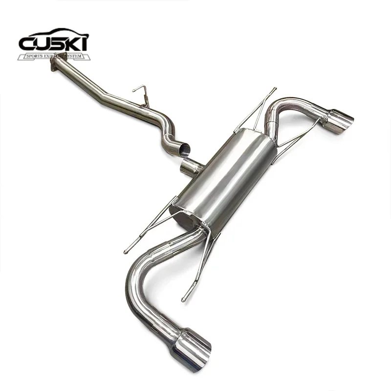 High quality Stainless Steel Automotive Direct-Fit Exhaust Muffler Pipe Replacement Electric Valves for Mazda RX-8 1.3 2004-2011