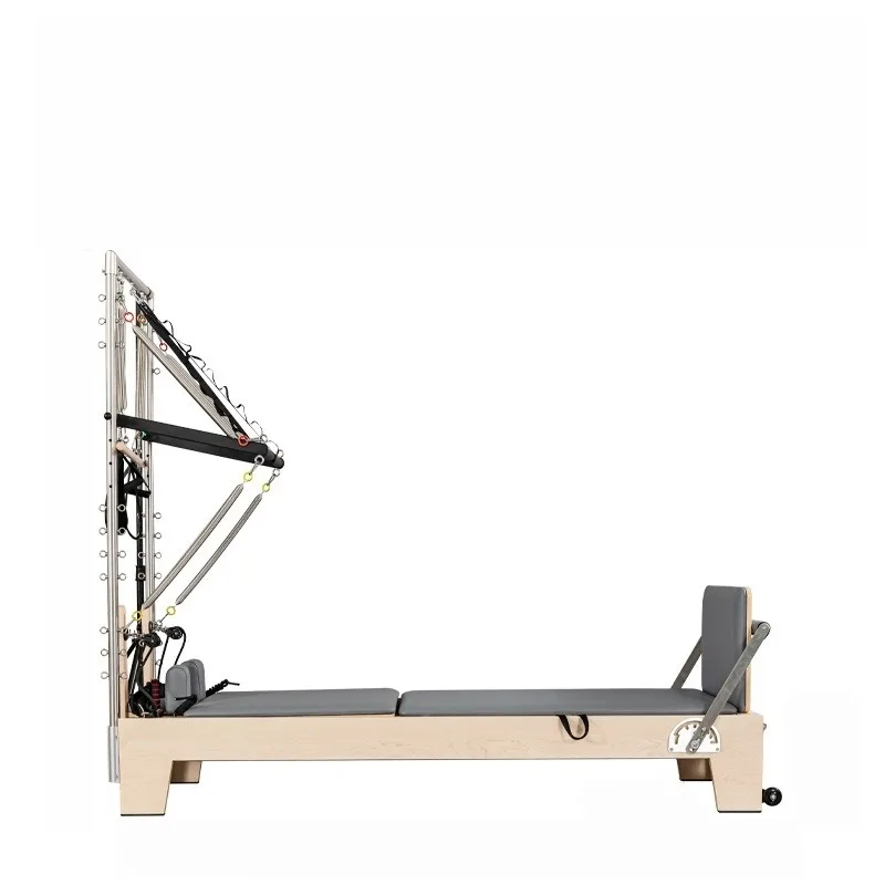 

YTYIN Maple Wood Pilates Reformer with Half Tower and Sliding Bar