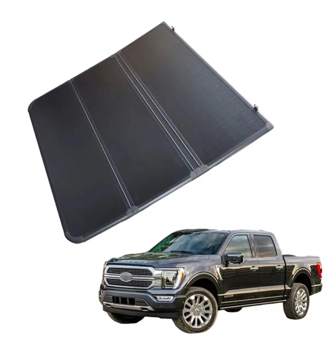 Discount Ford F-150 2015-2022 Automotive Accessories Soft Three Fold Hard Three Fold Cover Pickup Cover