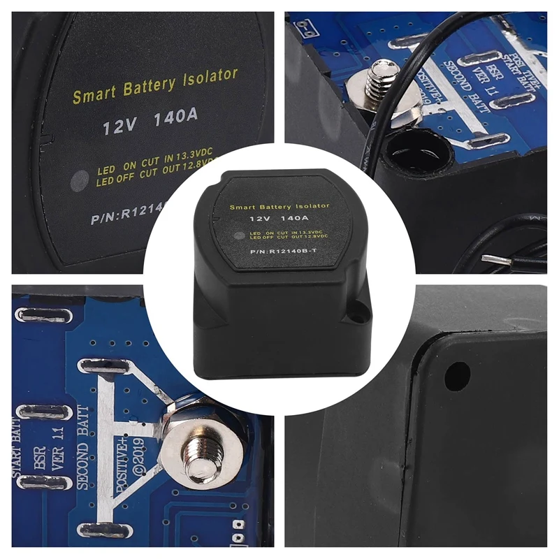 

Реле AEA7-12V 140A с защитой от перенапряжения, автоматическое реле-изолятор для зарядки аккумулятора, автомобильные аксессуары, реле для автомобильного аккумулятора