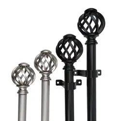 1 pcs Retro Curtain Decorative Pole Rod Finials Ends Heads Fits 25mm Rod