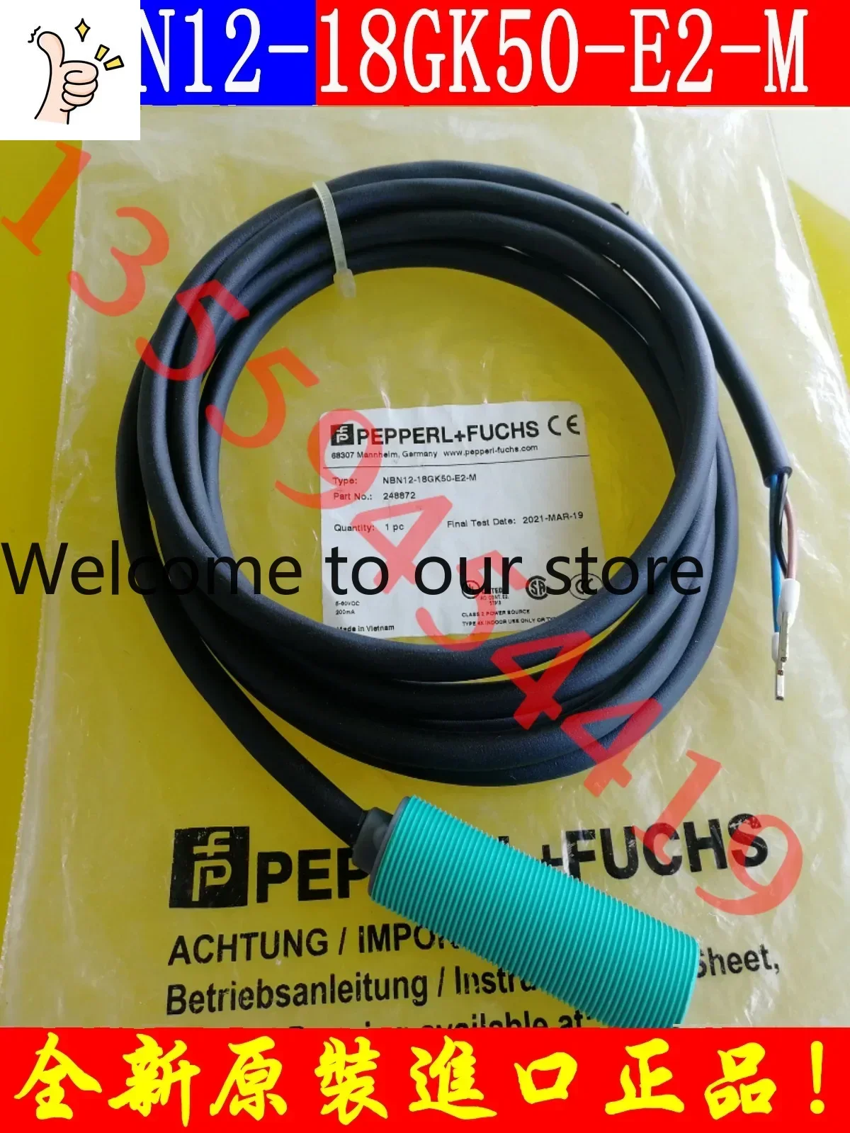 2026.4 P+F Beijiafu Sensor NBN12-18GK50-E2-M In Stock, Original And Genuine, Free Of Charge For Shipping And Negotiation