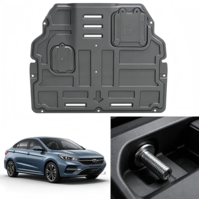Engine Splash Shield Durable Underbody Skid Plate and Chassis Protection for 2018-2021 Chery Arrizo GX 1.5T