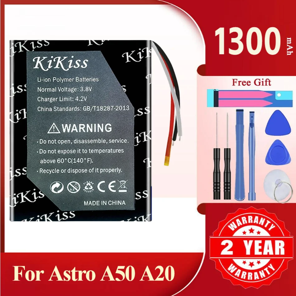 

Мощный аккумулятор 1300 мАч KiKiss SRP603443 для цифровой батареи Astro A20 A50