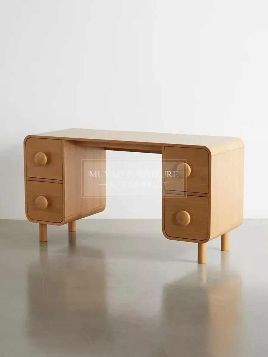 Nordic desk children's log color primary school students bedroom boys and girls household writing desk