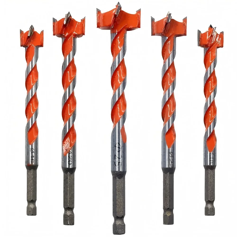 16–25 mm Hartmetall-Forstner-Bohrer-Set – 1/4 Zoll Sechskantschaft für Schrankscharniere und Holzbohren |   Scharnier-Installer mit verlängerter Länge