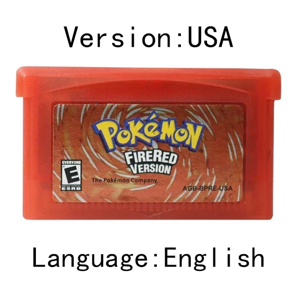 Pokemon-serie GBA Game 32-bits videogamecartridge Consolekaart Ruby FireRed Sapphire Emerald LeafGreen Amerikaanse versie voor GBA NDS