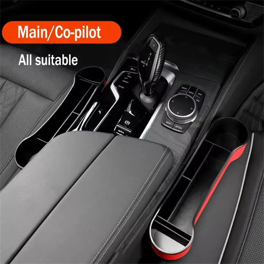 1 قطعة مقعد السيارة شق صندوق تخزين مقعد الفجوة شق حشو حامل ل محفظة الهاتف شق جيب صندوق تخزين السيارة اكسسوارات السيارات جديد