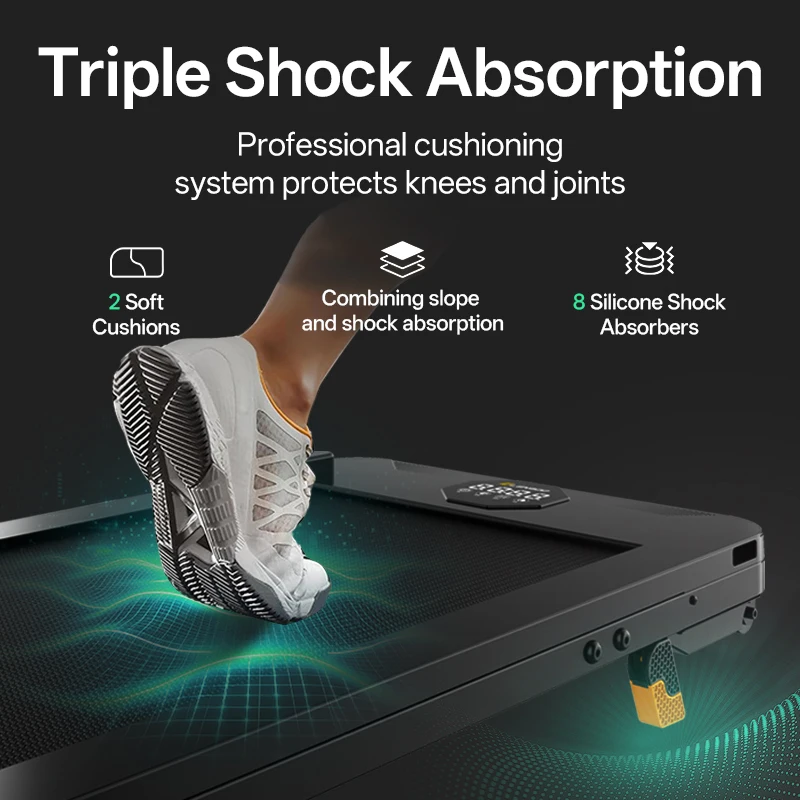 Walking Pad Treadmill With LED Display Portable Electric Running Machine For Home Gym Compact Fitness Equipment