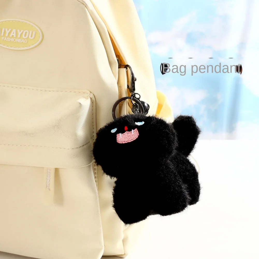 Bag Pendant Pompom Ball Cat Plush Keychain Stuffed Decoration Cat Plush Doll Keyring Cartoon Lovely Plush Pendant Plush Gift