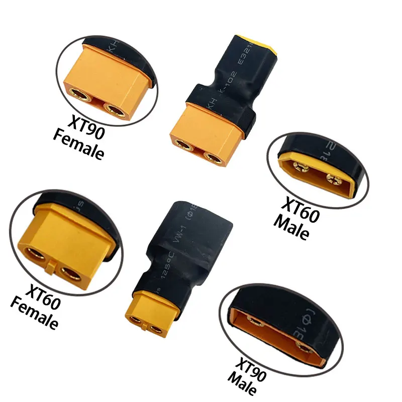 

Adapter XT60 Male / Female To XT90 Male / Female Connector Conversion Adapter for RC Lipo Battery Control Parts DIY