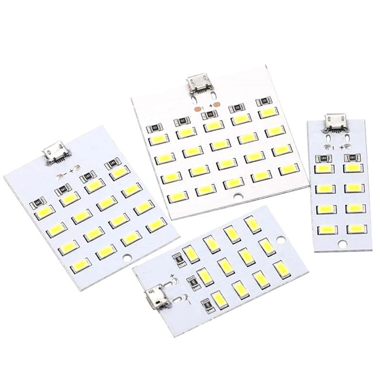 Hoge Kwaliteit 5730 Smd 5V 430ma ~ 470ma Witte Mirco Usb 5730 Led Verlichting Paneel Usb Mobiel Licht Noodlicht Nachtlampje