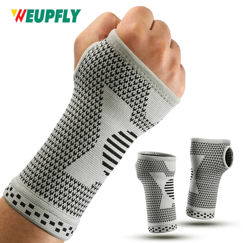 

1/2PCS Wrist Compression Sleeve, Comfortable Hand Brace Support for Arthritis, Tendonitis, Sprains, Workout, Carpal Tunnel