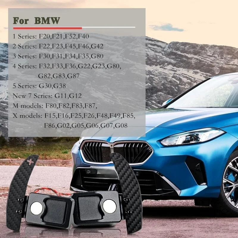 

Для BMW M2 M3 M4 G80 G82 G87 F80 F82 F87 F20 F30 F31 F32 F33 G22 G23 Рулевое колесо Магнитный переключатель из углеродного волокна