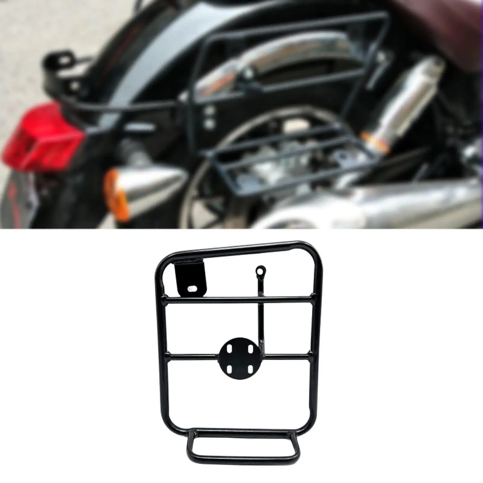 

Sturdy Motorcycle Side Luggage Rack Wear Resistant Spare Tank Holder Accessory for Triumph Scrambler 400X 2024 2025