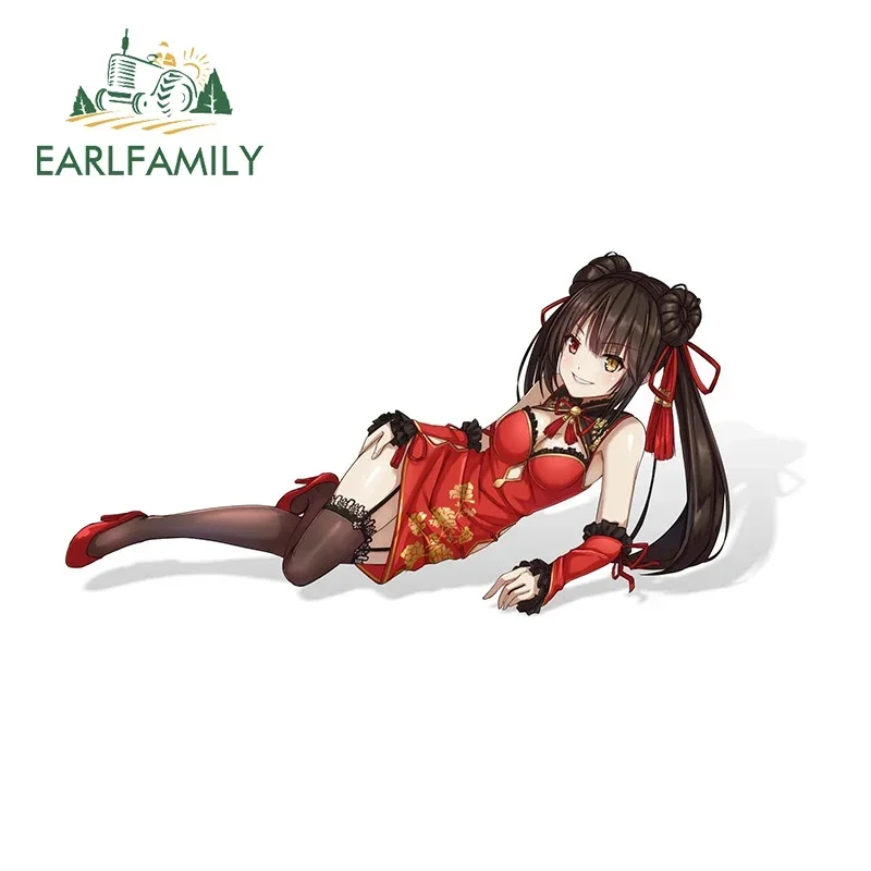

EARLFAMILY Sexy Anime Tokisaki Kurumi Car Sticker Air Conditioner Rearview Mirror Decals Scratch-Proof Refrigerator Decoration