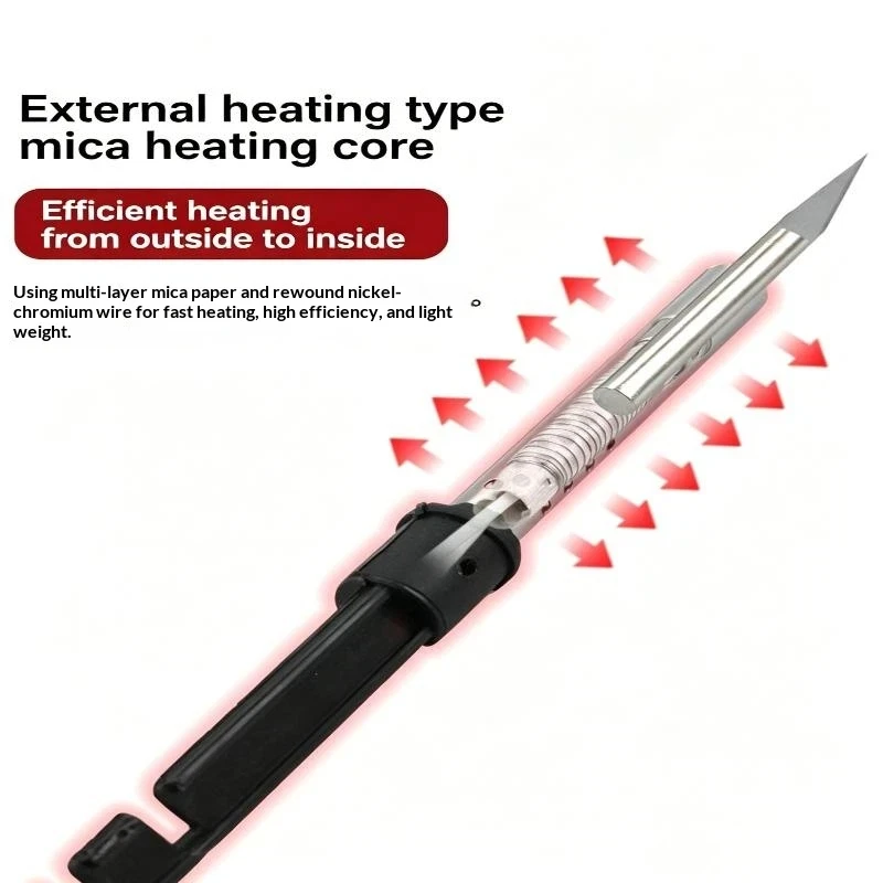 High Efficiency Electric Hot Knife Cutter Tool Kit with Soldering Iron 1/3/8/9Pcs for Foam Carving Craft Production Works