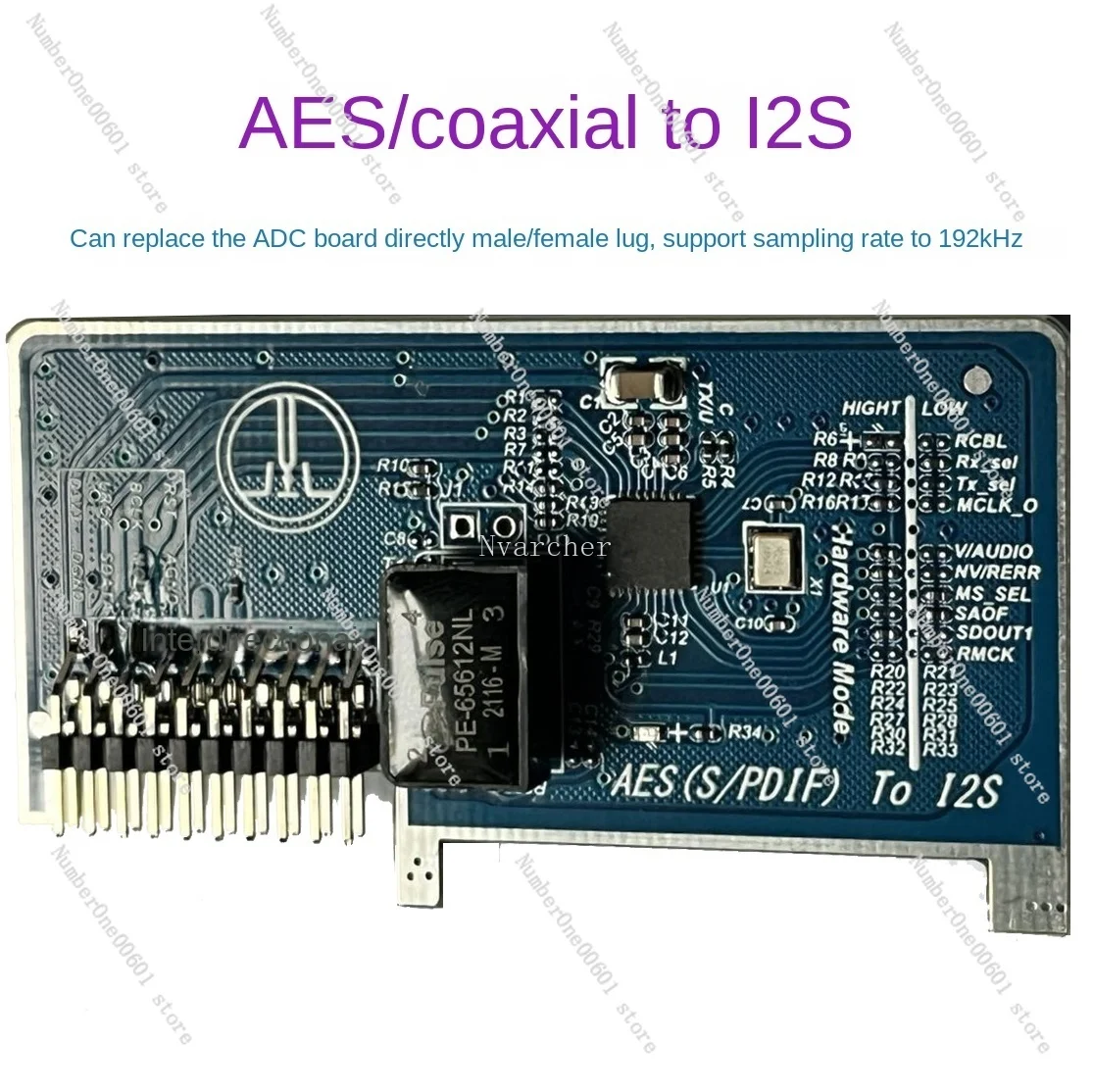 For  AES/SPDIF coaxial to I2S board support 192Khz