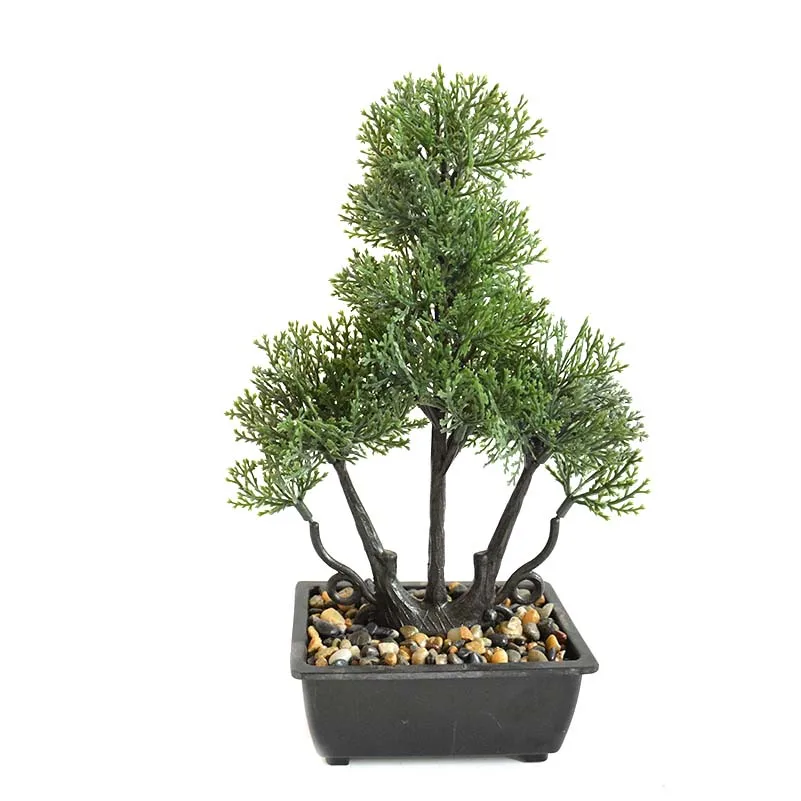 

Artificial Mini Plant Pot Tree Bonsai Plastic Flower Potted Home Room Table Garden Hotel Decoration