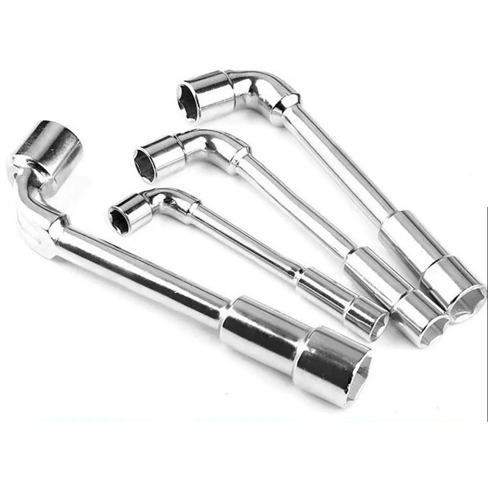1Pcs L Type Pipe Perforation Elbow Mini Wrench Set L Shaped Double Head Hex Socket Metric Wrench Kit 6 7 8 9 10 11 12 14 15-24mm