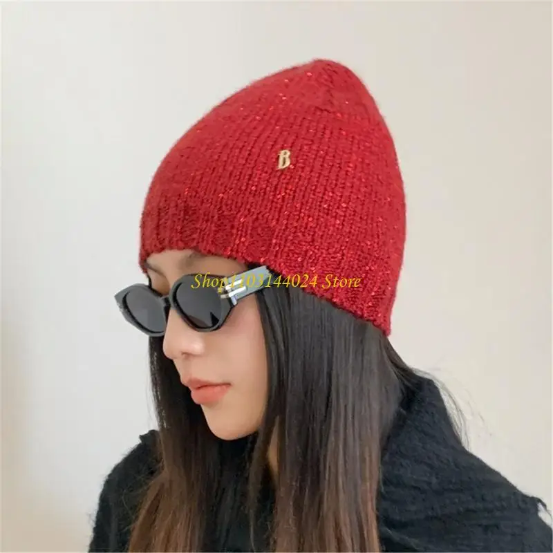 N5KE Trendy الترتر قبعة لرواد الحفلات المسرح العروض متماسكة القبعة بلينجلينج الترتر العصرية قبعة متماسكة #4