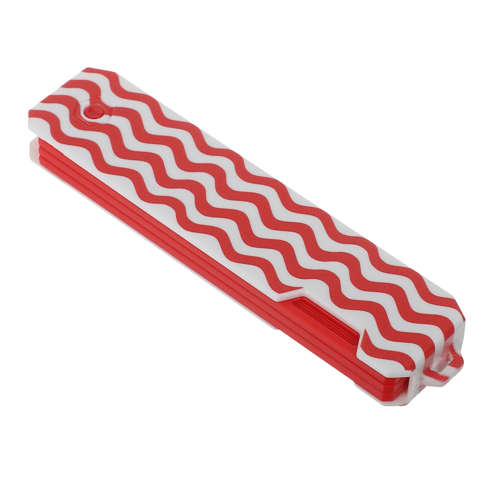 مشط شعر مدمج محمول قابل للطي ذو أسنان واسعة للسفر، أداة تصفيف شعر صغيرة مضادة للكهرباء الساكنة، تصفيف الجذر، أحمر #1