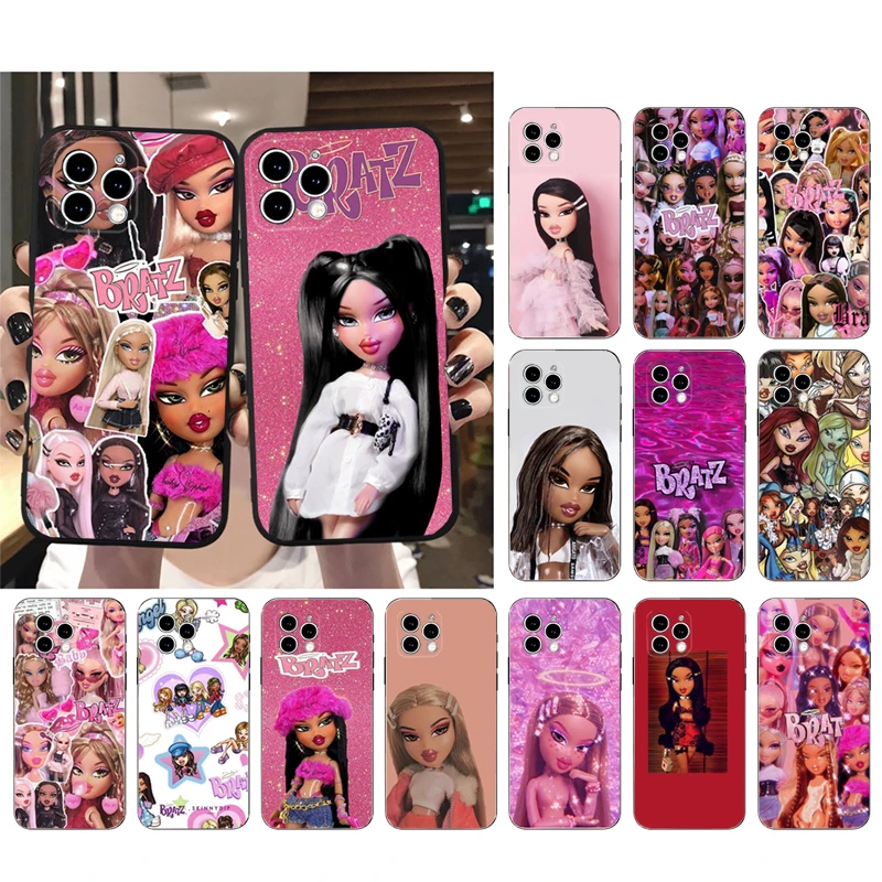 Bratz Phone Case For iphone 16 15 14 Pro Max 16 15 14 13 12 Pro 15Plus iphone 11 Shell