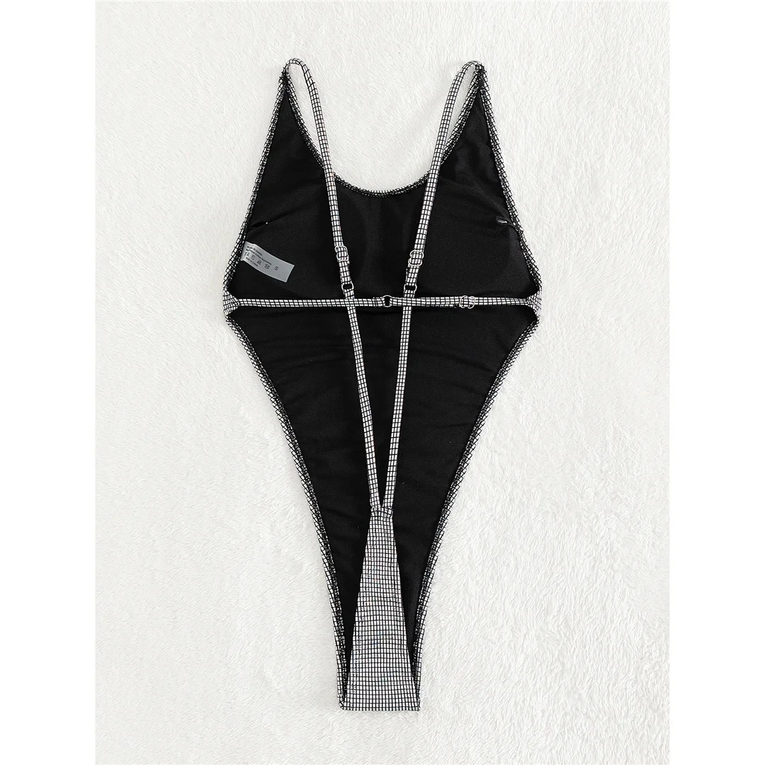 Extrema Corda Mini Micro Tanga Mulheres Swimwear, One Piece Swimsuit, Feminino Backless Monokini, Fato de banho, Swim Wear