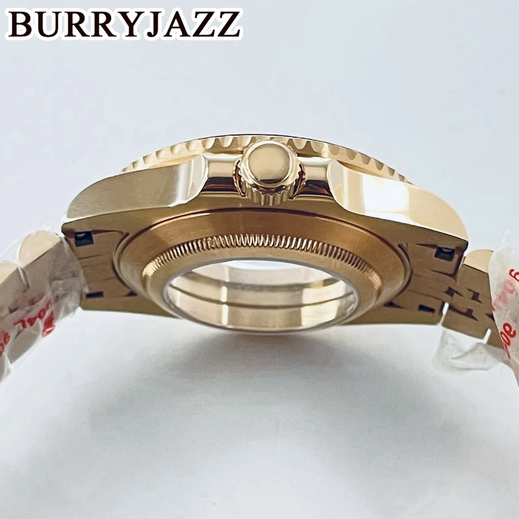 حافظة ساعة بوريجاز 40 من BURRYJAZZ SUB GMT NH35 NH36 NH34 NH38 NH70 NH72 ETA2824 PT5000 بإطار من زجاج الياقوت والألومنيوم