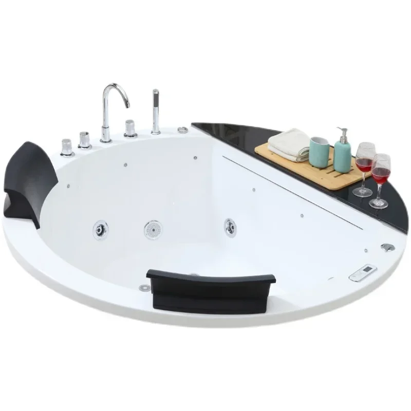 

Circular Embedded Double Bathtub Massage Intelligent Thermostatic Small Household Household Bath